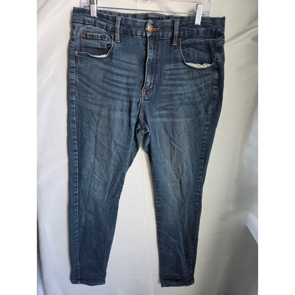 Aeropostale Curvy Jegging Jeans Womens Blue Dark Wash Slim High Rise
